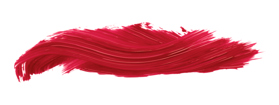 Ruddy brush isolated on transparent background, Scarlet Sage red brush, png