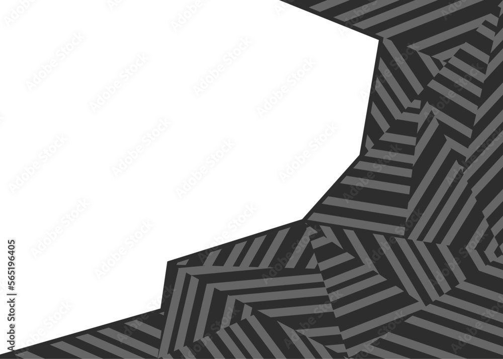 Poster abstract background with dazzle camouflage pattern and with some copy space area