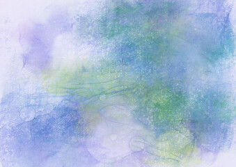 Watercolor fantastic and grungy background	