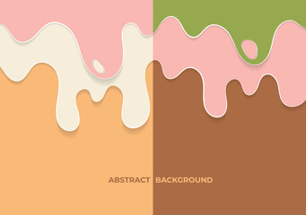 illustration of a ice cream background