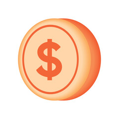 Obraz premium money coin icon