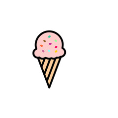 ice cream cone isolated