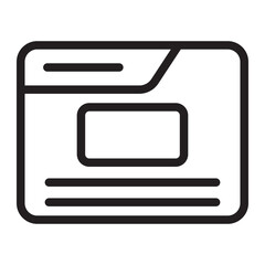 Obraz premium blog line icon