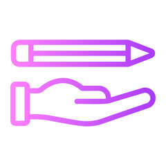 creative writing gradient icon