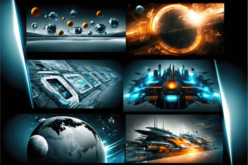Futuristic Tech Background 