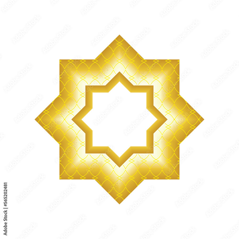 Poster arabic gold ornament