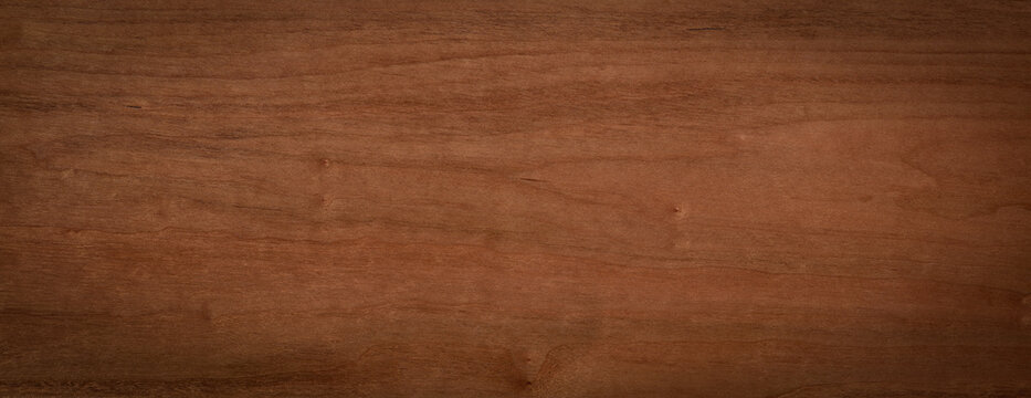 Dark wood planks textured wide format background. Walnut wood planks texture background. Old wood planks texture background.
