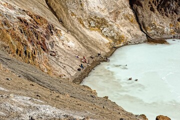 Drekagil,Herdubreid mountain in the Highlands of Iceland.The lake Oskjuvatn in the Iceland.