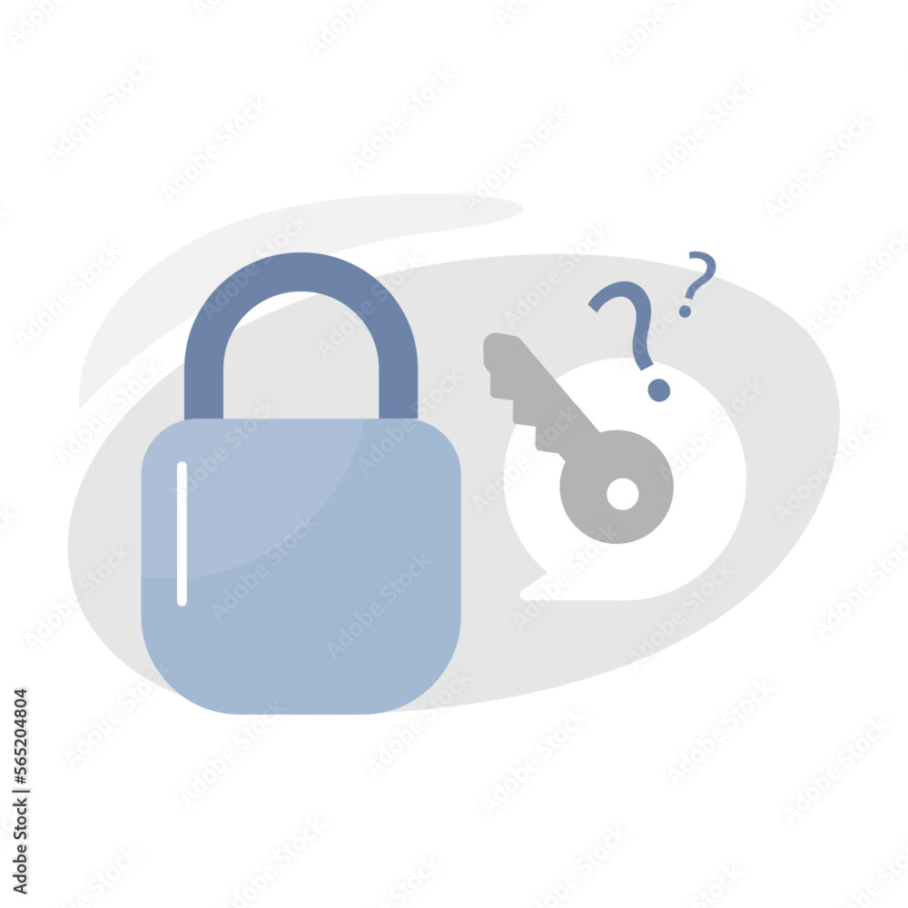 Aufkleber forgot password concept illustration flat design vector eps10. modern graphic element for landing pa