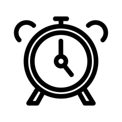 alarm clock icon or logo isolated sign symbol vector illustration - high quality black style vector icons