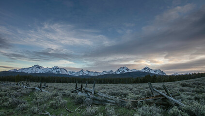 Sawtooth Mountain Sunset