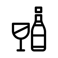 alcohol icon or logo isolated sign symbol vector illustration - high quality black style vector icons