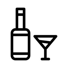 Obraz premium alcohol icon or logo isolated sign symbol vector illustration - high quality black style vector icons