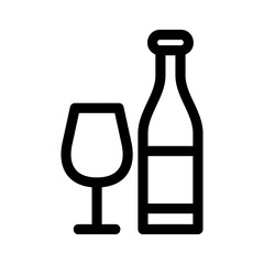 alcohol icon or logo isolated sign symbol vector illustration - high quality black style vector icons