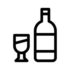 alcohol icon or logo isolated sign symbol vector illustration - high quality black style vector icons