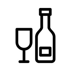 alcohol icon or logo isolated sign symbol vector illustration - high quality black style vector icons