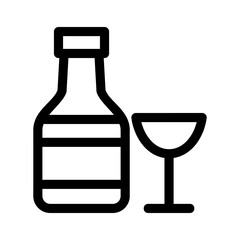 alcohol icon or logo isolated sign symbol vector illustration - high quality black style vector icons