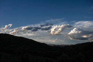 Obraz na płótnie Canvas Evening Clouds in Idaho