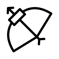 archery icon or logo isolated sign symbol vector illustration - high quality black style vector icons
