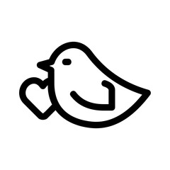 bird icon or logo isolated sign symbol vector illustration - high quality black style vector icons