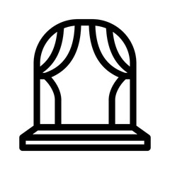 wedding altar icon or logo isolated sign symbol vector illustration - high quality black style vector icons