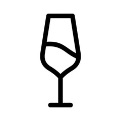 champagne glasses icon or logo isolated sign symbol vector illustration - high quality black style vector icons