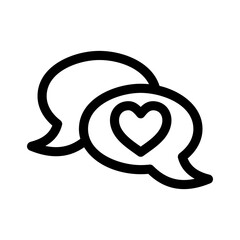 chat bubble icon or logo isolated sign symbol vector illustration - high quality black style vector icons