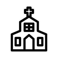 church icon or logo isolated sign symbol vector illustration - high quality black style vector icons