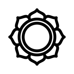 flower icon or logo isolated sign symbol vector illustration - high quality black style vector icons