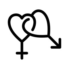 gender icon or logo isolated sign symbol vector illustration - high quality black style vector icons