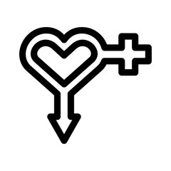 gender icon or logo isolated sign symbol vector illustration - high quality black style vector icons