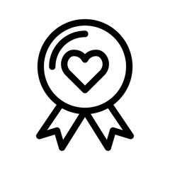 love badge icon or logo isolated sign symbol vector illustration - high quality black style vector icons