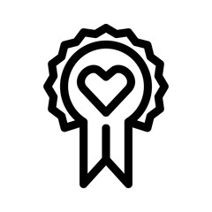 love badge icon or logo isolated sign symbol vector illustration - high quality black style vector icons