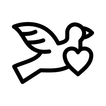 recommend clip art: loving bird icon or logo isolated sign symbol vector illustration - high quality black style vector icons