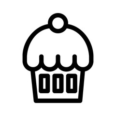 muffin icon or logo isolated sign symbol vector illustration - high quality black style vector icons