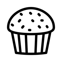 muffin icon or logo isolated sign symbol vector illustration - high quality black style vector icons