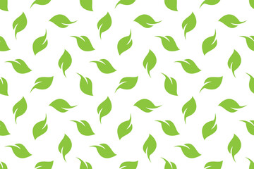 Leaf seamless pattern background vector design