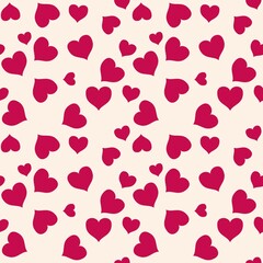 seamless pattern with hearts