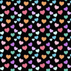 seamless pattern with hearts