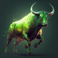 Green bull