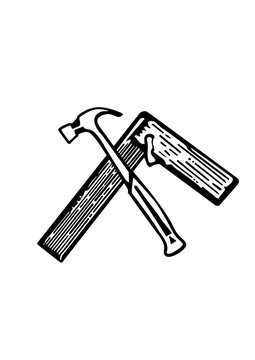 hammer, square, constructions tools