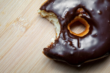 donut with big bite taken out