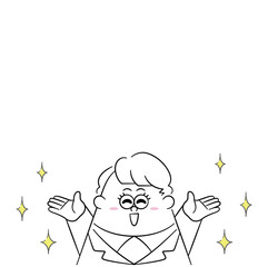 手を上げて喜ぶビジネスウーマン