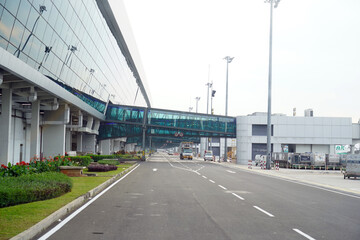 Cengkareng, Indonesia - January 16, 2023: The atmosphere at Soekarno–Hatta International Airport. Soekarno–Hatta is the main airport serving the Jakarta metropolitan area in Indonesia.