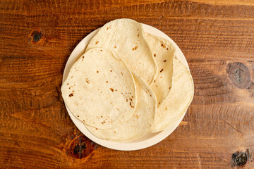 Tortillas on a plate