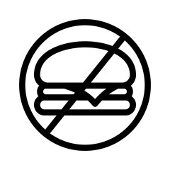 burgers icon or logo isolated sign symbol vector illustration - high quality black style vector icons