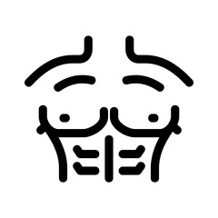 bodybuilding icon or logo isolated sign symbol vector illustration - high quality black style vector icons