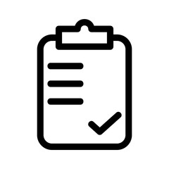 clipboard icon or logo isolated sign symbol vector illustration - high quality black style vector icons