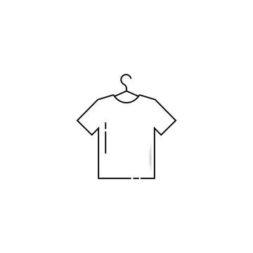 T shirt on hanger icon vector graphics