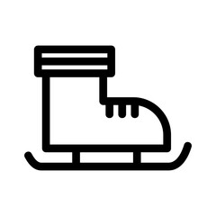 ice skate icon or logo isolated sign symbol vector illustration - high quality black style vector icons